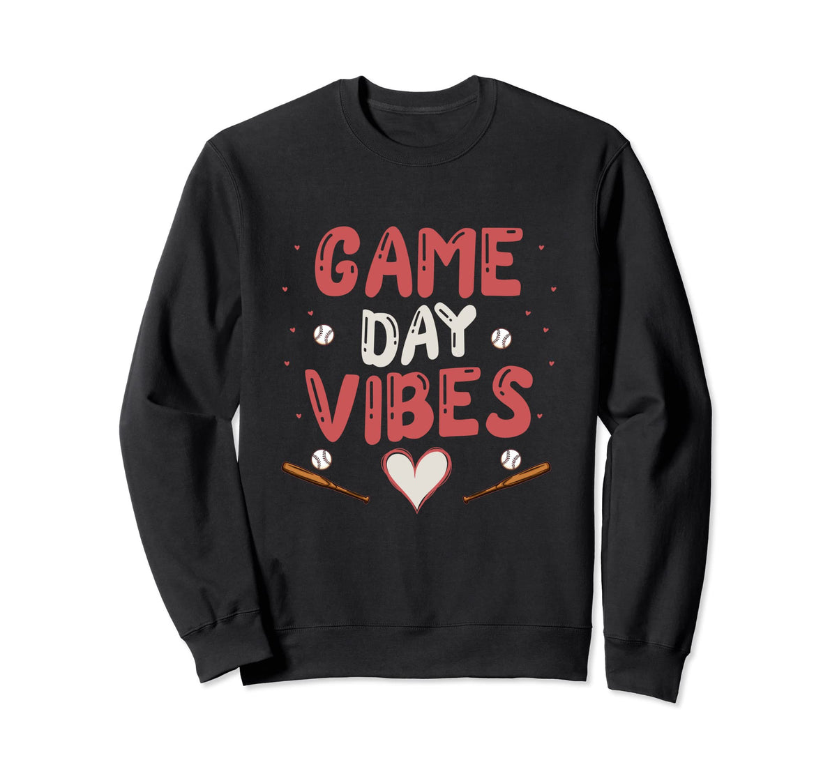 Mom Sports Love Baseball Game Day Sweatshirt - Minimalist Print Men Women