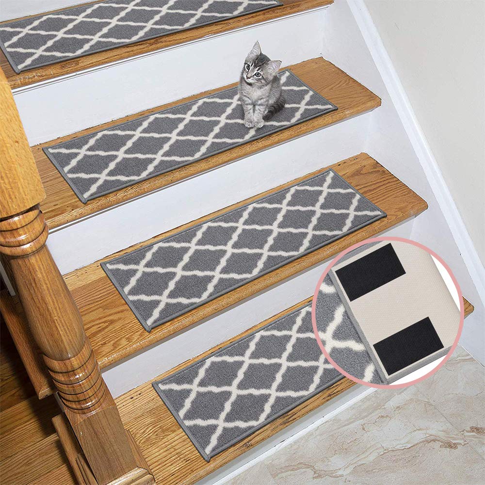 Melsan 1 x 4 Inch Adhesive Hook and Loop Strips, 15 Sets