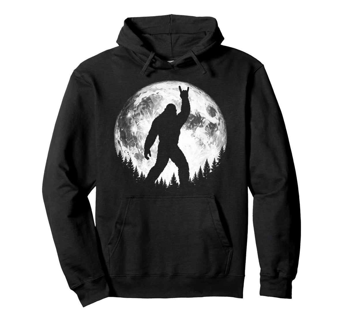 Bigfoot Silhouette Sasquatch Yeti Hoodie - Casual Everyday Wear Men Women