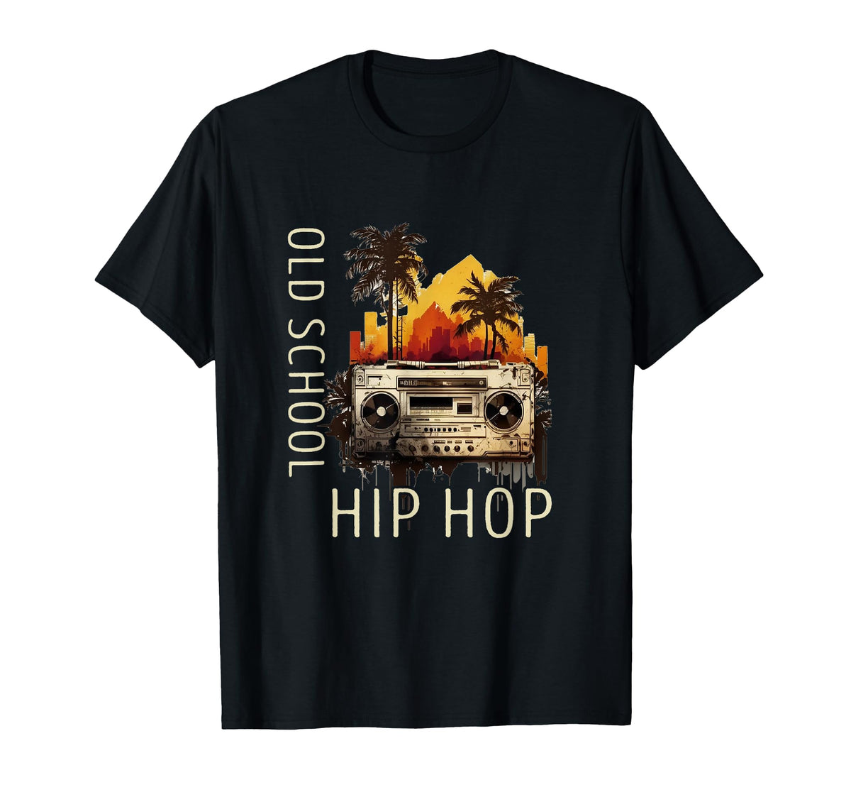 Old School Hip Hop Dance Music 80S Music T-Shirt - Minimalist Print Unisex