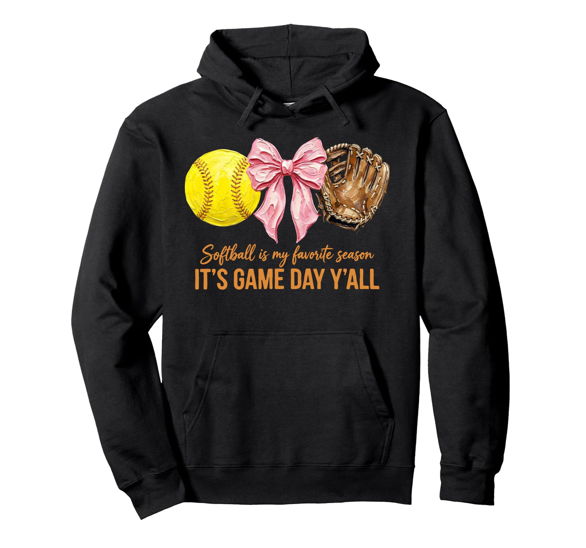 Softball Is My Favorite Season Hoodie - Minimalist Print Men Women