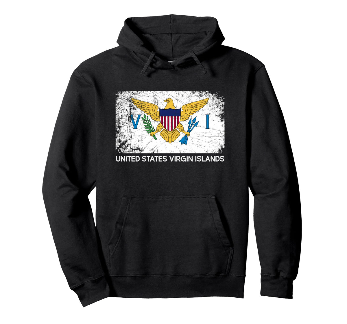 Usvi Flag Made U S Virgin Islands Gift Hoodie - Streetwear Style for Adults