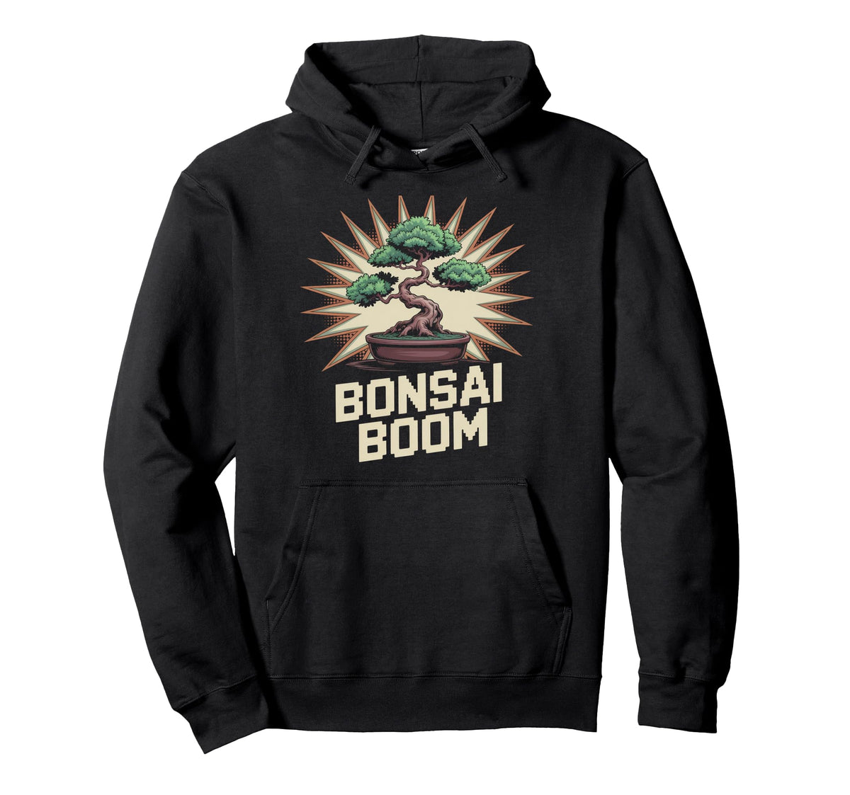 Bonsai Boom Pop Culture Japanese Aesthetic Hoodie - Unique Graphic Unisex