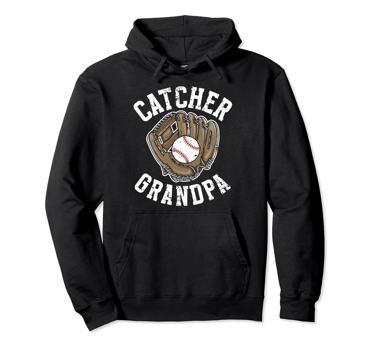 Baseball Catcher Grandpa Proud Baseball Hoodie - Streetwear Style Unisex