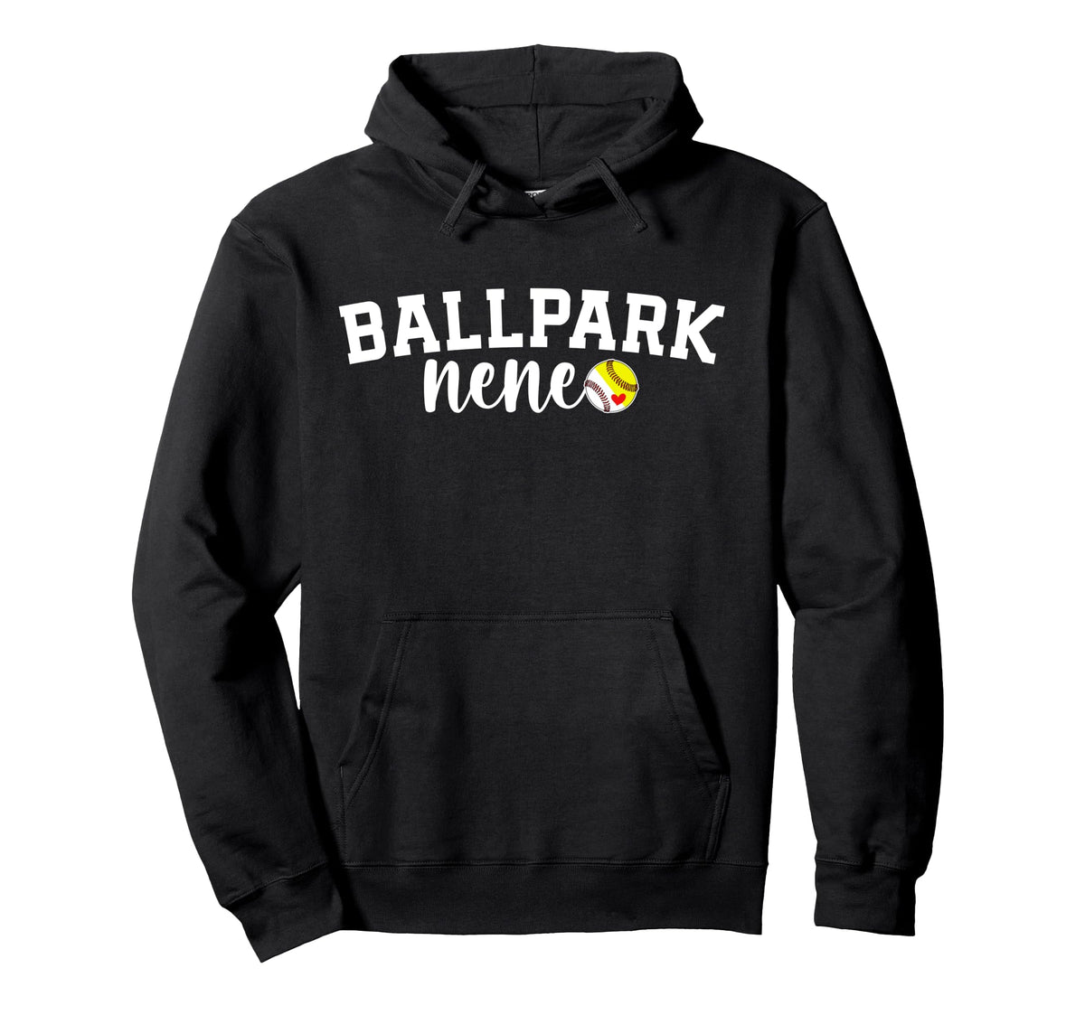 Ballpark Nene Grandma Softball Hoodie - Fun Novelty Design Men Women