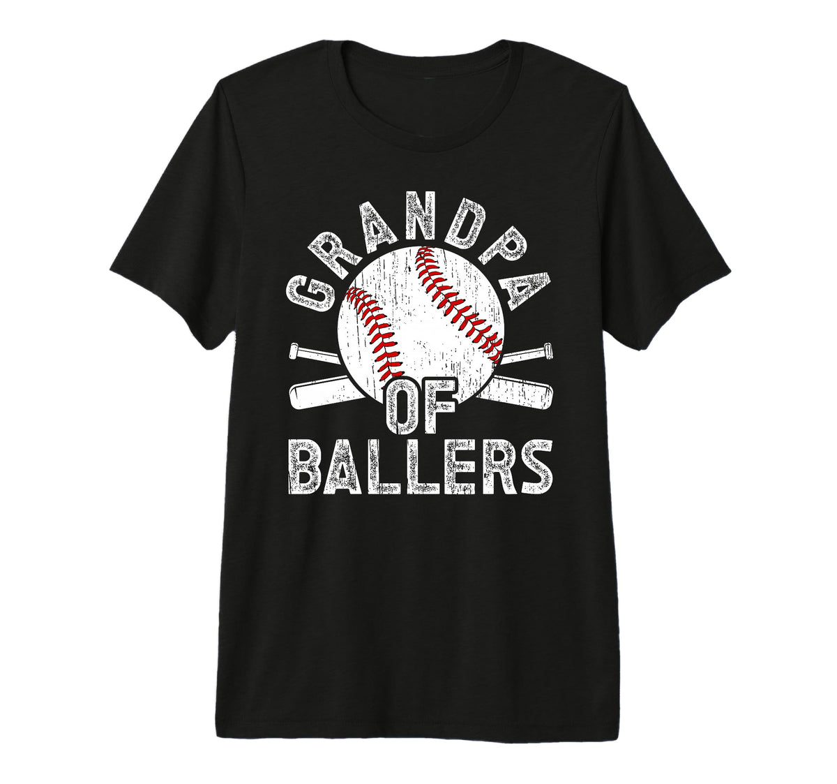 Mens Grandpa Ballers Baseball T-Shirt - Casual Everyday Wear Unisex