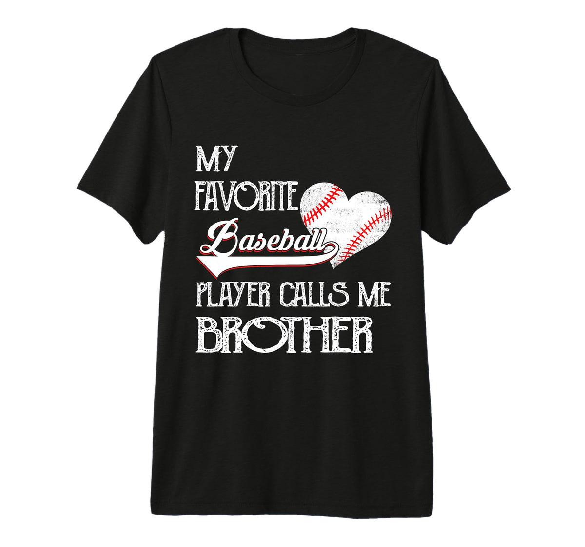 Heart Love Favorite Baseball Player T-Shirt - Trendy Graphic Men Women