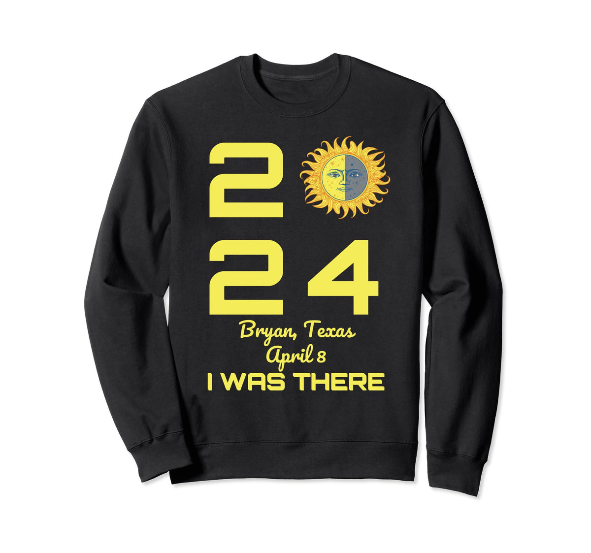 Boho Total Solar Eclipse Bryan Sweatshirt - Novelty Apparel for Adults