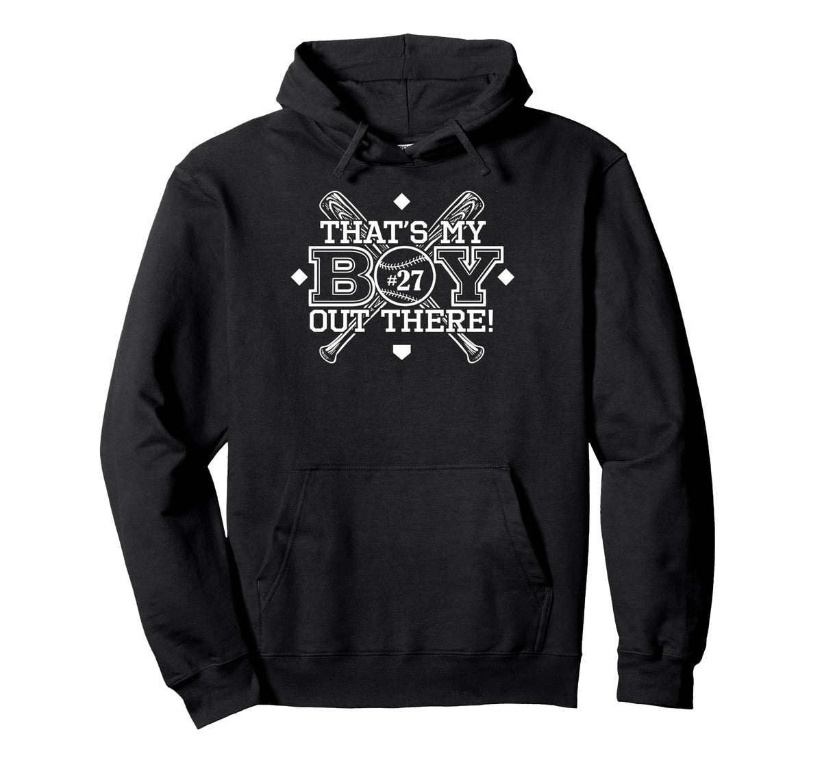 Baseball Mom Dad Thats My Proud Hoodie - Streetwear Style for Adults