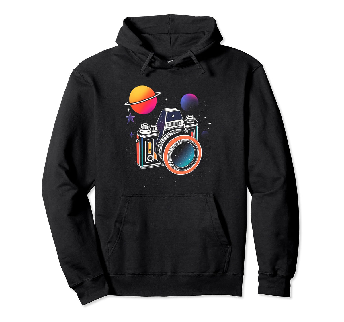 Photography Galaxy Cosmic Camera Hoodie - Aesthetic Graphic Men Women