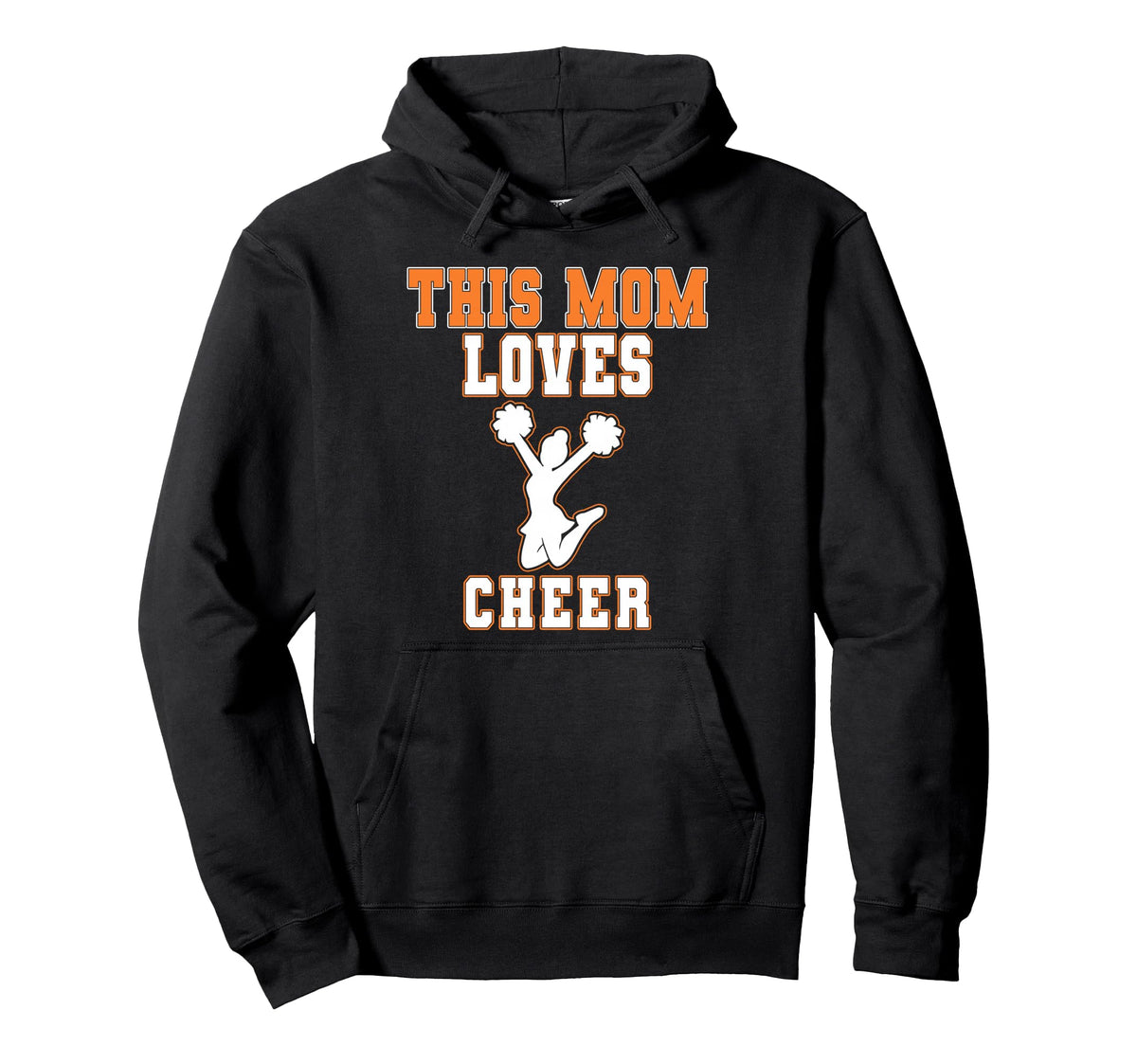 This Mom Loves Cheer Game Day Sports Hoodie - Minimalist Print for Adults