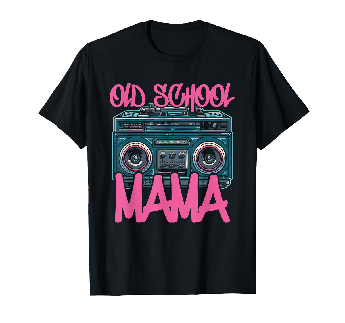 Old School Mama Iconic Music Fan T-Shirt - Casual Everyday Wear for Adults