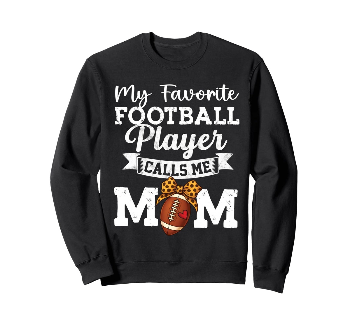 Funny Sports My Favorite Football Sweatshirt - Custom Art Print for Adults