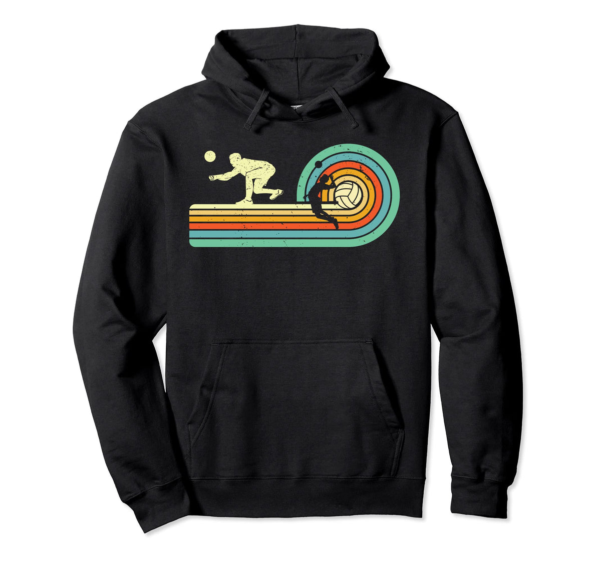 Volleyball Coach Gifts Varsity Hoodie - Minimalist Print Men Women