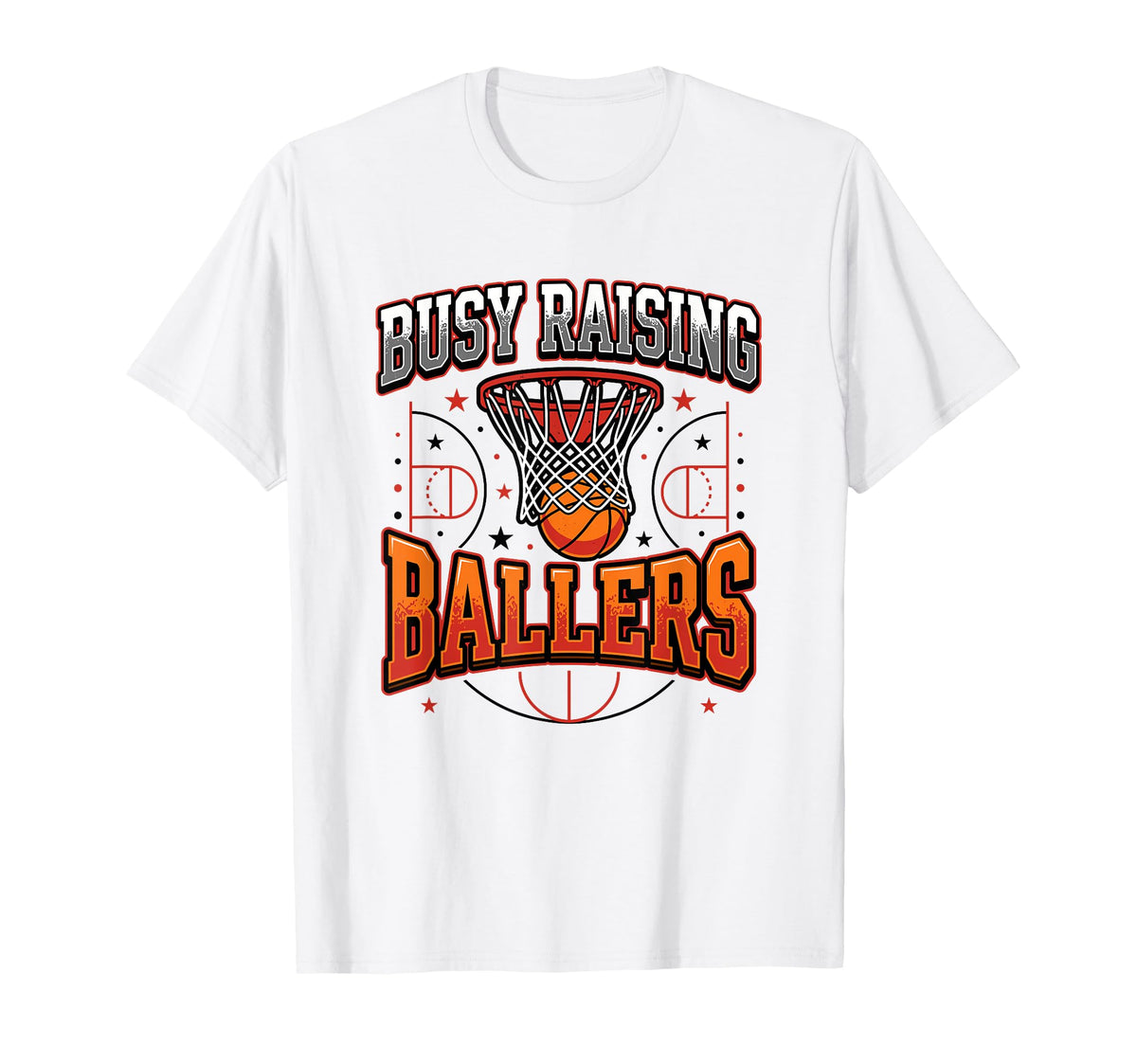 Busy Raising Ballers Basketball Dad T-Shirt - Aesthetic Graphic for Adults