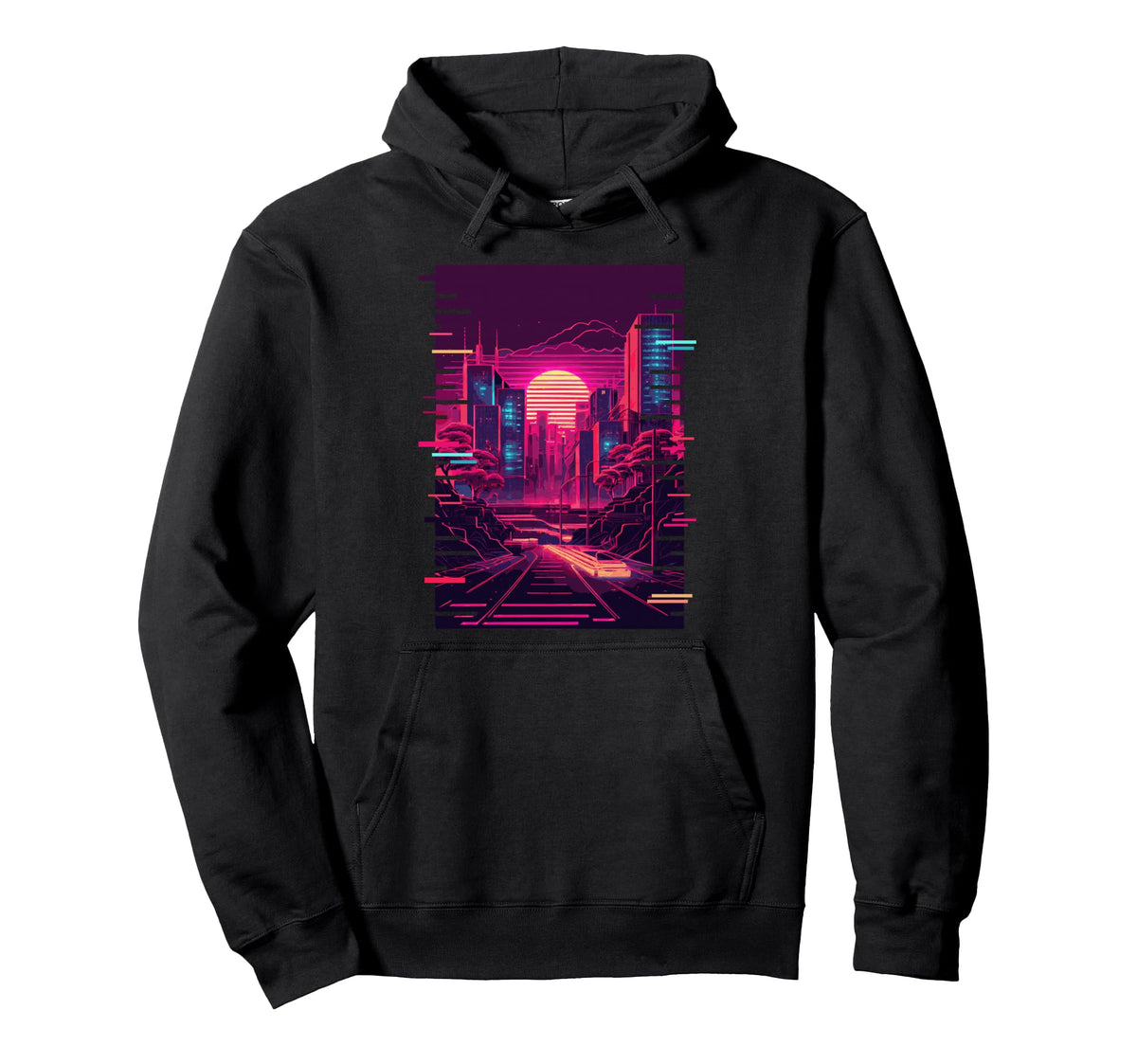 Japanese Vaporwave City Tokyo Urban Hoodie - Unique Graphic Unisex