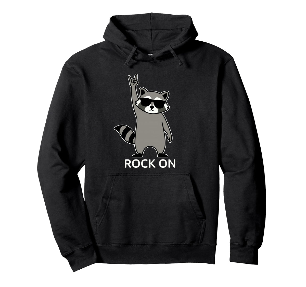 Raccoon Rock Music Band Concert Funny Hoodie - Aesthetic Graphic Unisex