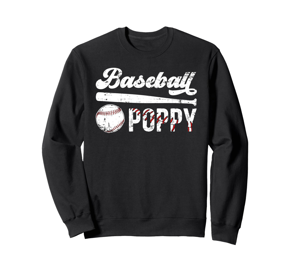 Baseball Poppy Grandpa Poppy Sweatshirt - Streetwear Style Men Women