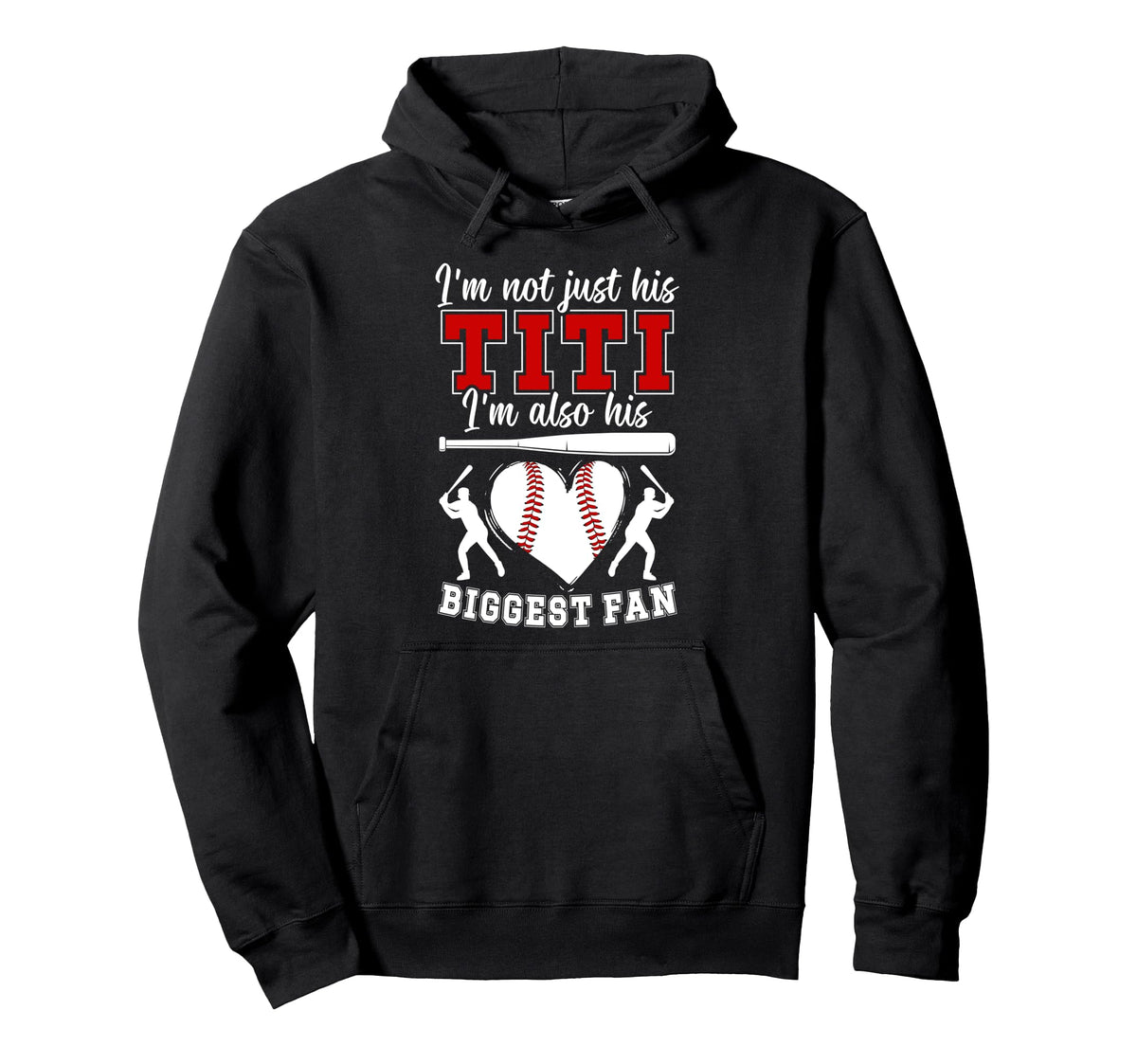 His Biggest Fan Baseball Titi Baseball Hoodie - Novelty Apparel Men Women