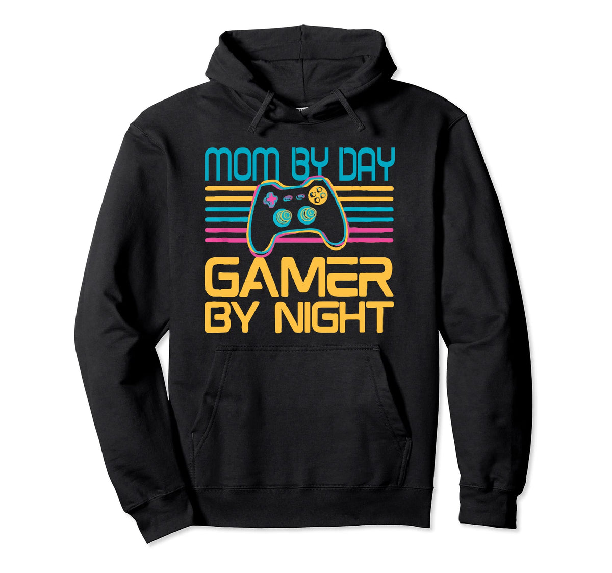 Mom Day Gamer Night Gaming Mom Video Hoodie - Trendy Graphic for Adults