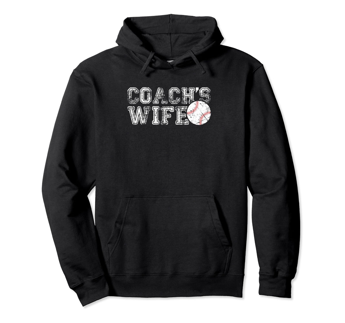 Coachs Wife Baseball Funny Sport Hoodie - Trendy Graphic Men Women