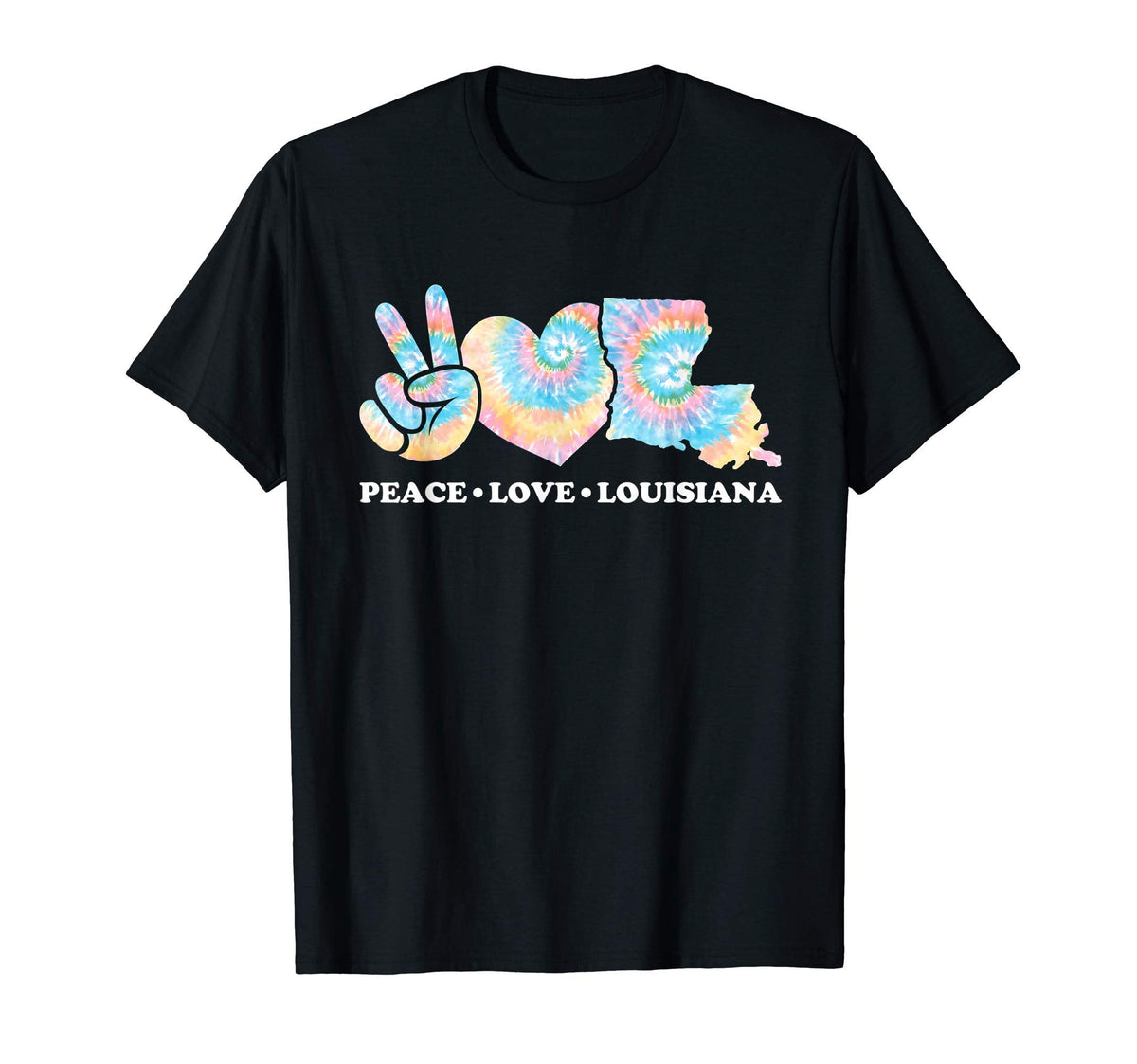 Tie Dye Louisiana Hippie Co Hoodie - Casual Everyday Wear for Adults