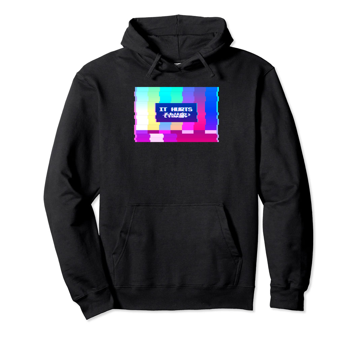 It Hurts Aesthetic Vaporwave 90S Hoodie - Casual Everyday Wear for Adults