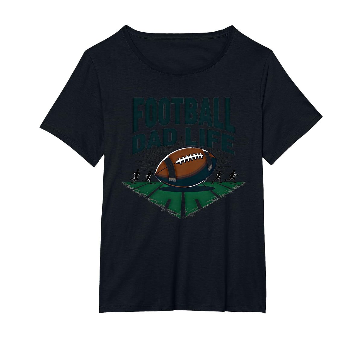 Football Dad Life Proud Father Game Day T-Shirt - Custom Art Print Unisex