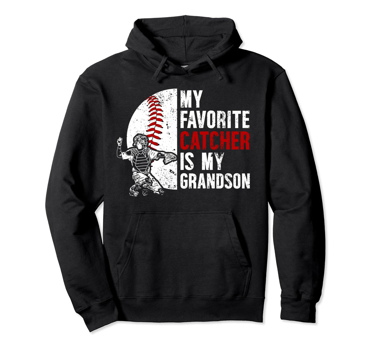 Baseball Catcher Grandma Proud Baseball Hoodie - Trendy Graphic Men Women