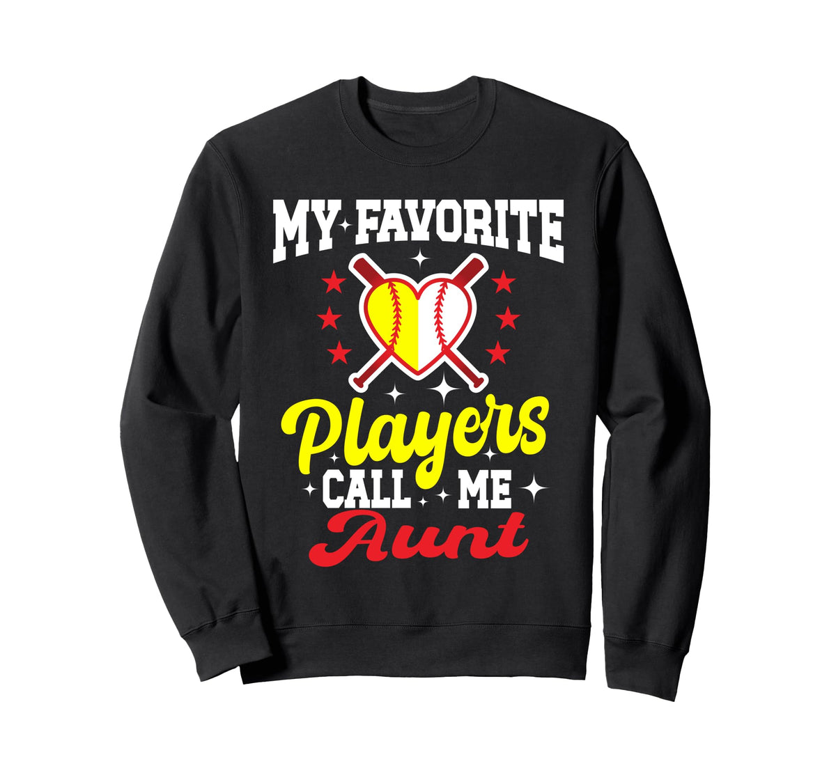 My Favorite Baseball Softball Sweatshirt - Novelty Apparel Men Women
