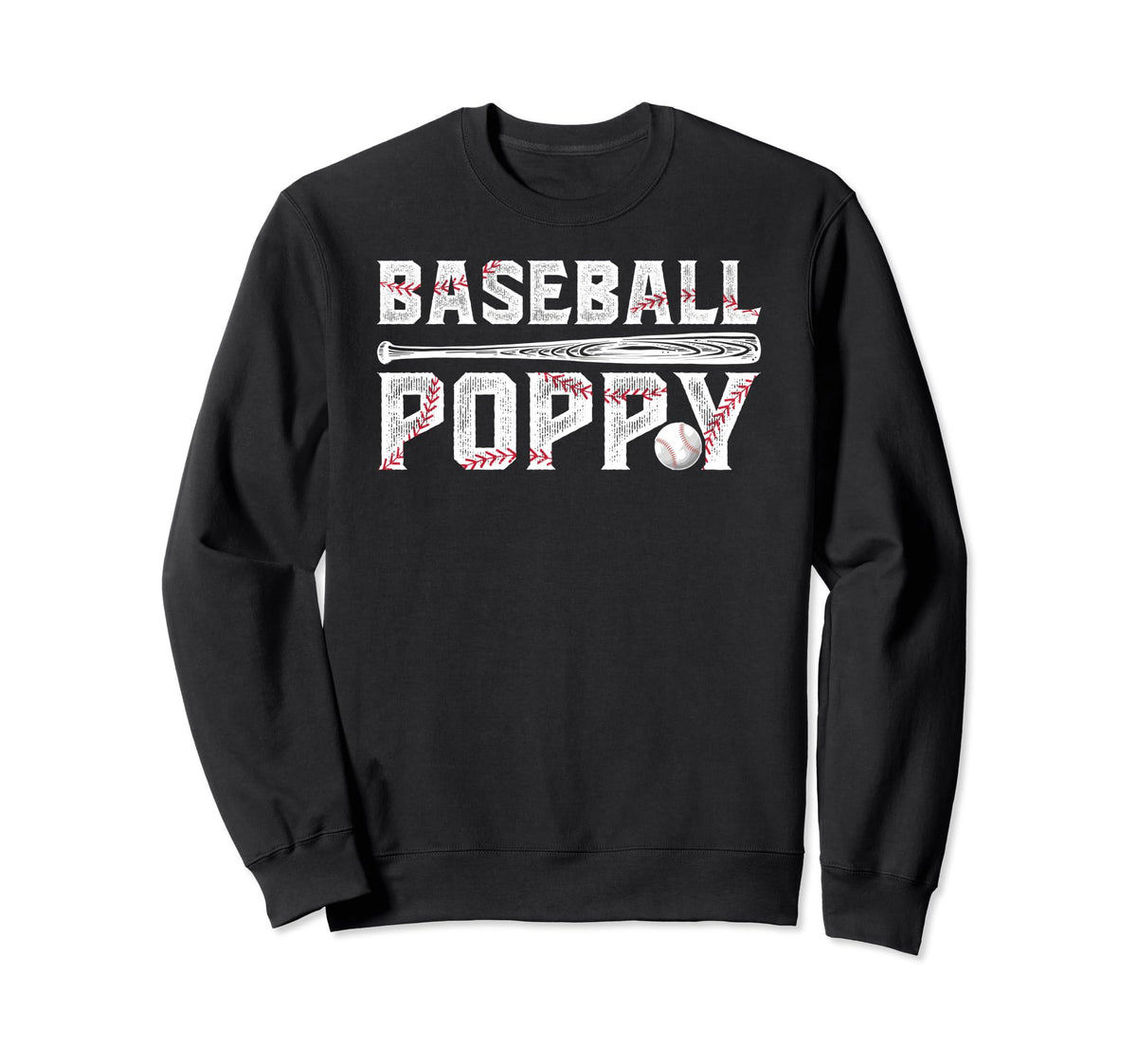 Baseball Poppy Proud Grandpa Poppy Sweatshirt - Custom Art Print Men Women
