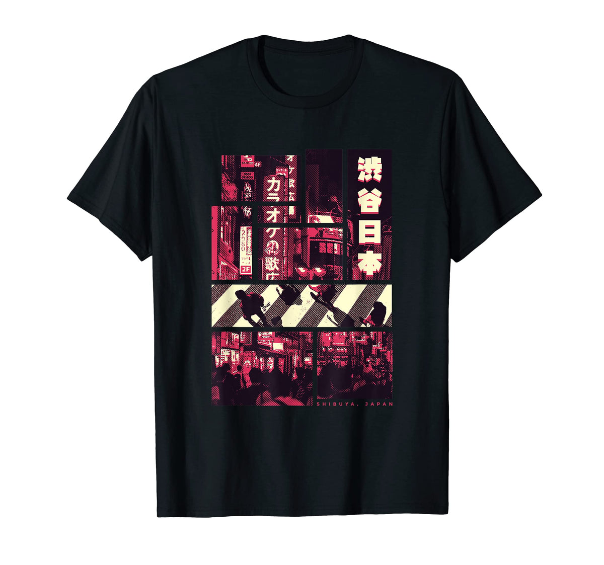 Shibuya Vaporwave Tokyo Japan Aesthetic T-Shirt - Unique Graphic Unisex