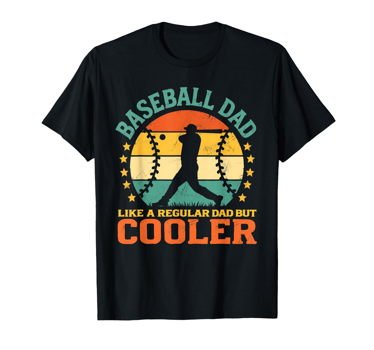 Baseball Dad Funny Cooler Fathers T-Shirt - Streetwear Style for Adults