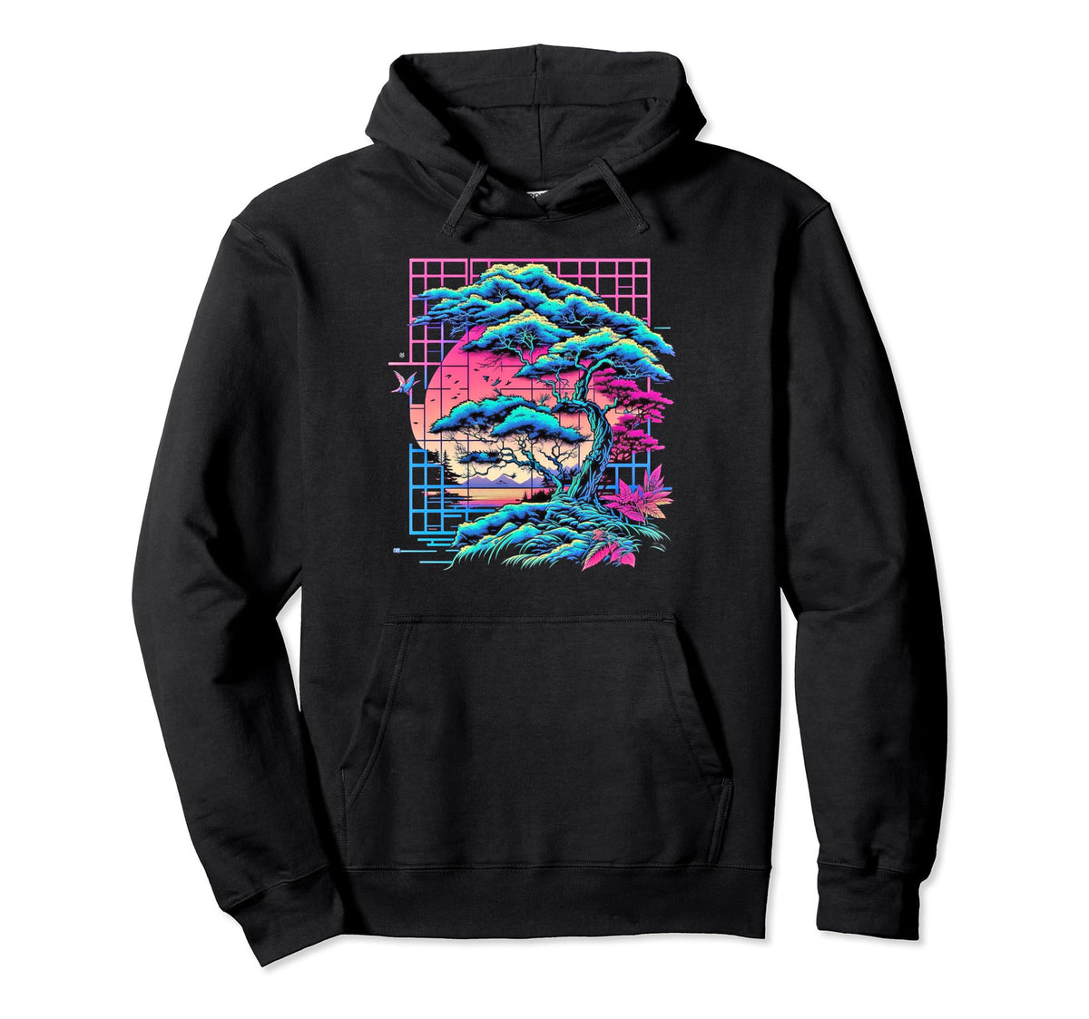 Japan Aesthetic Vaporwave Futurismus Hoodie - Fun Novelty Design Men Women