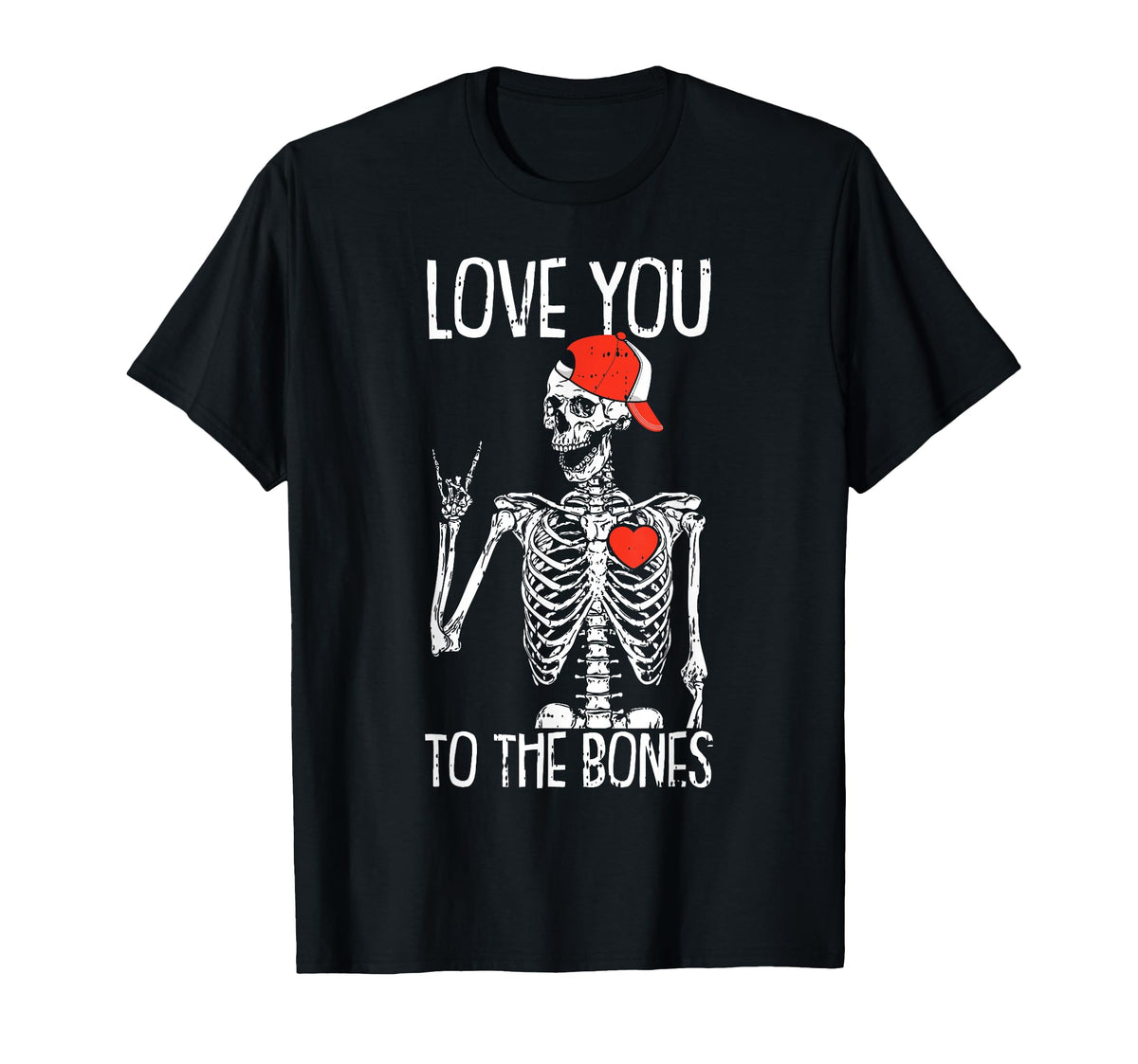 Valentines Day Love You To Bones T-Shirt - Aesthetic Graphic Men Women