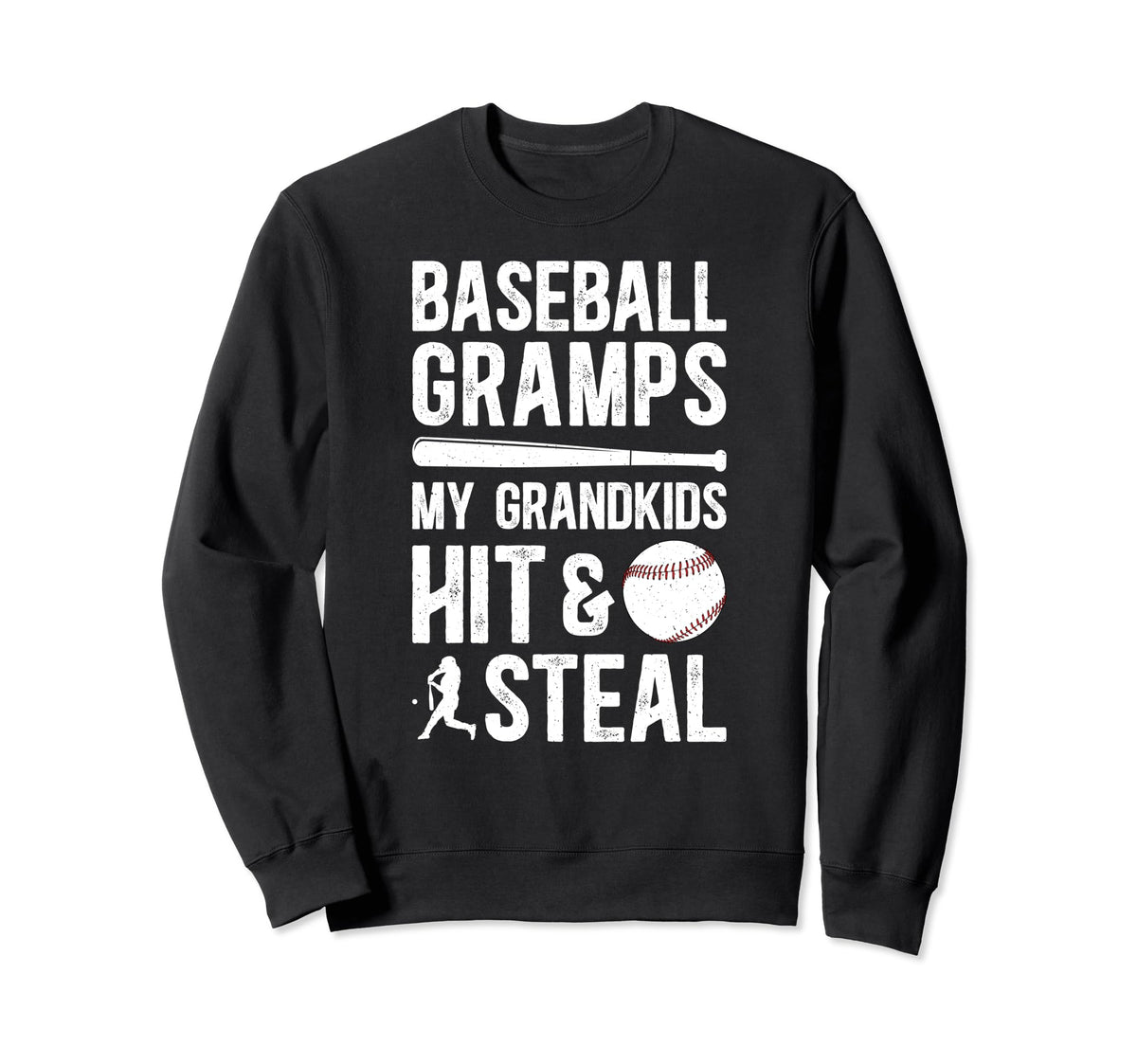 Baseball Gramps Grandpa Funny Gramps Sweatshirt - Unique Graphic Unisex