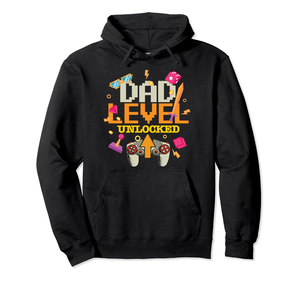 Gamer Dad Outfit Fathers Day Gift Gaming Hoodie - Graphic Print Men Women