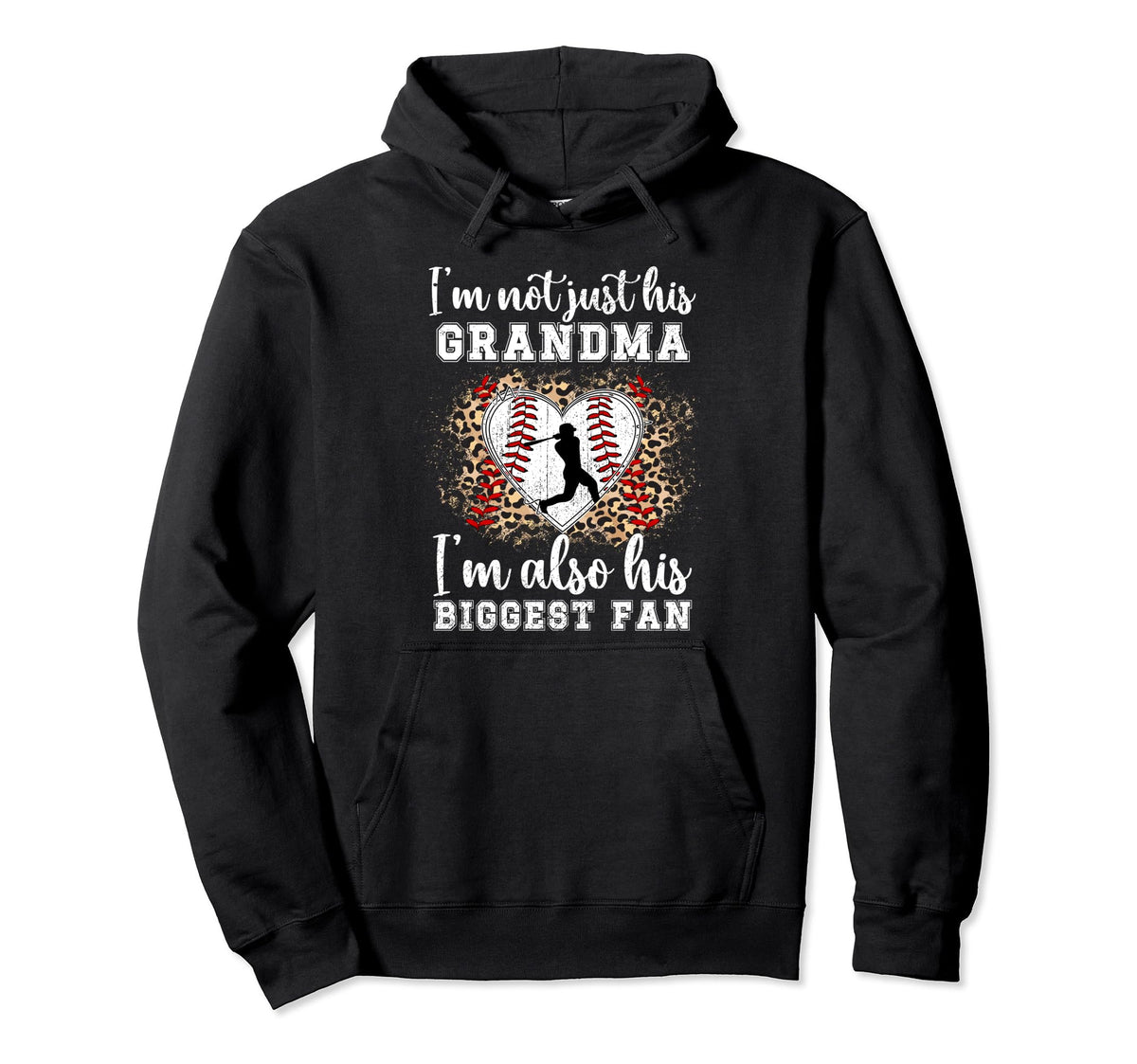Biggest Fan Baseball Grandma Baseball Hoodie - Streetwear Style Unisex