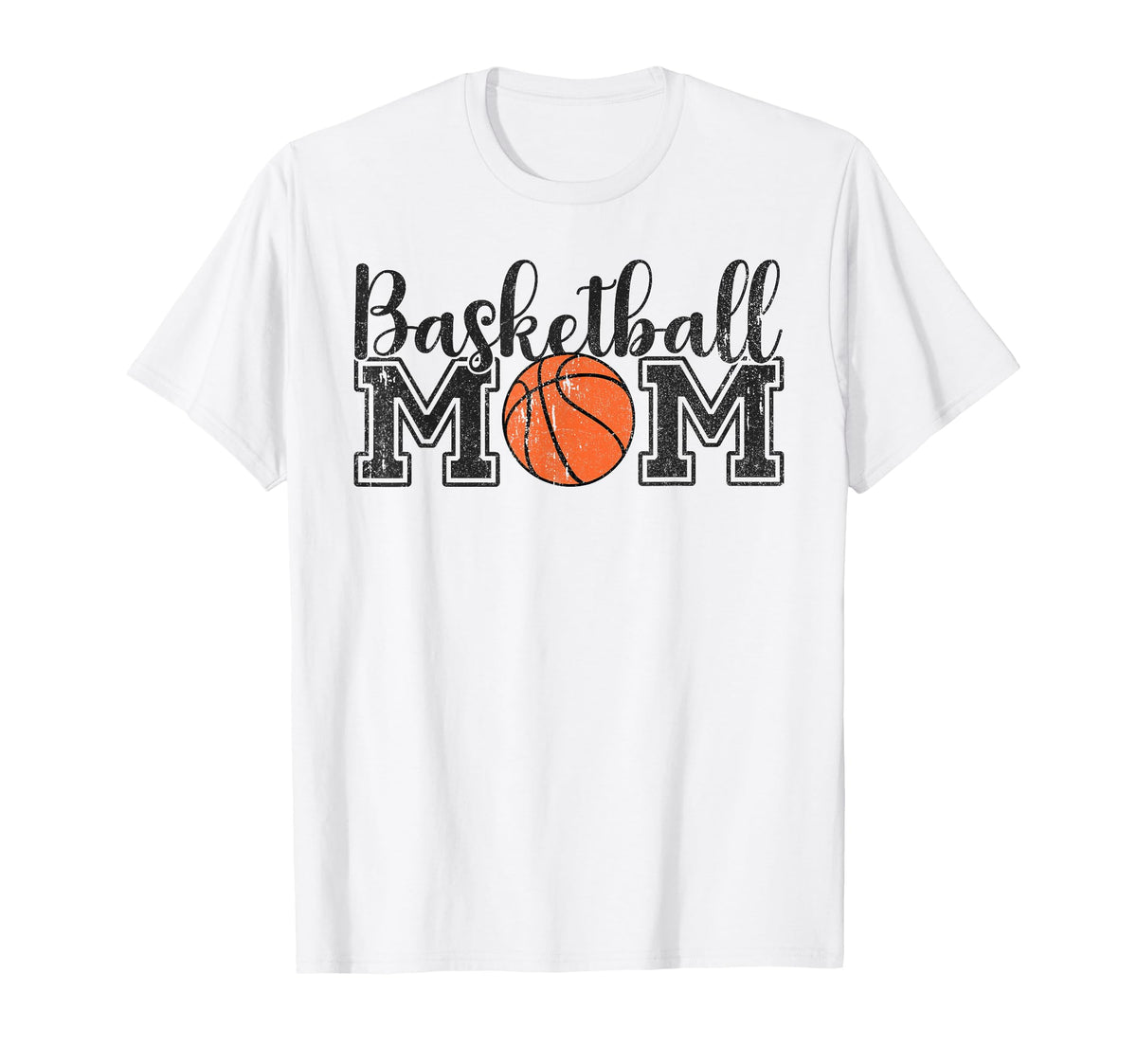 Basketball Mom Basketball Mama Game T-Shirt - Minimalist Print for Adults