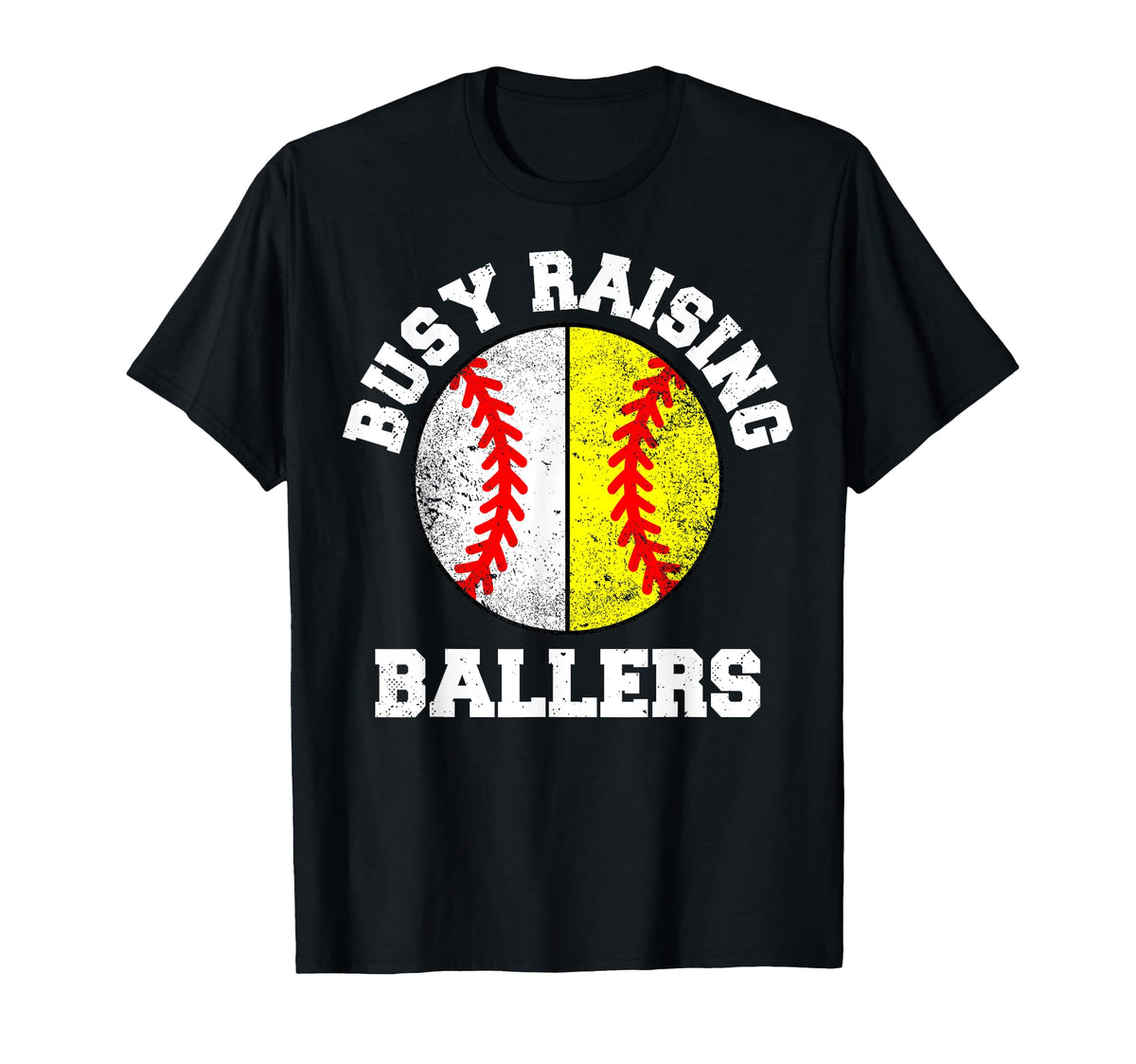 Busy Raising Ballers Funny Baseball T-Shirt - Novelty Apparel Men Women