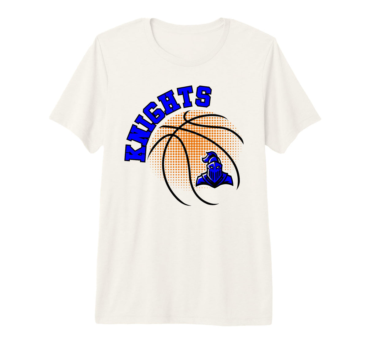 Blue Knights School Spirit Mascot T-Shirt - Minimalist Print Men Women