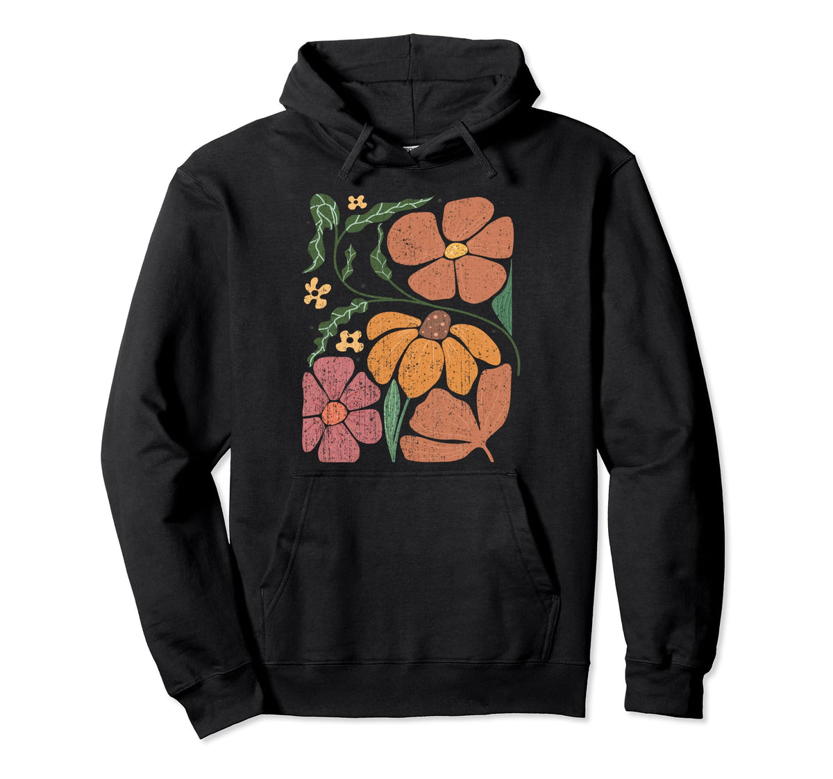 Flowers Boho Floral Garden Flower Hoodie - Aesthetic Graphic Men Women