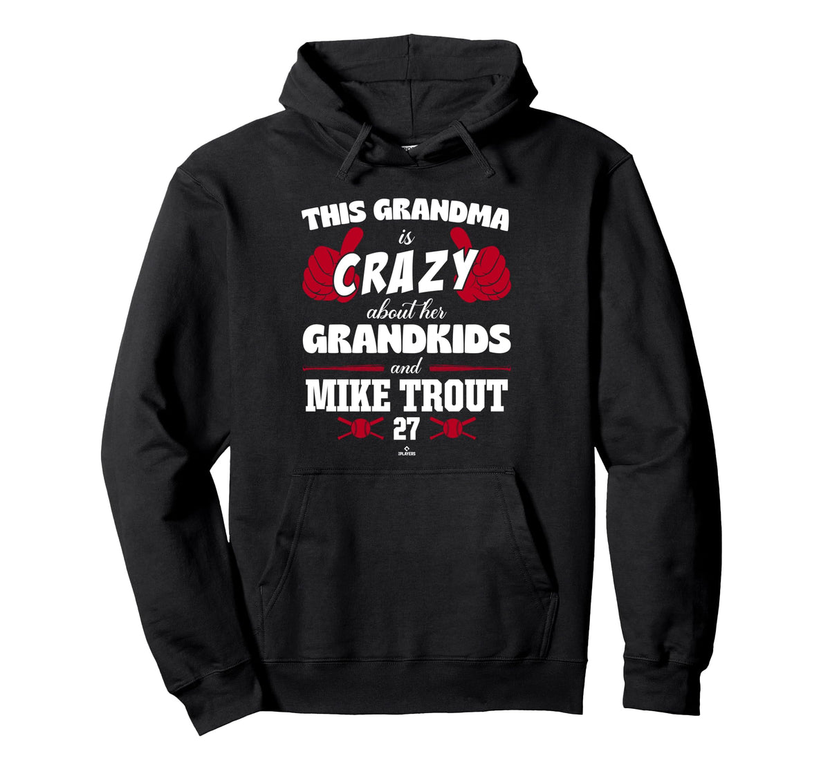 Grandma Crazy Mike Trout Los Angeles Hoodie - Novelty Apparel Men Women