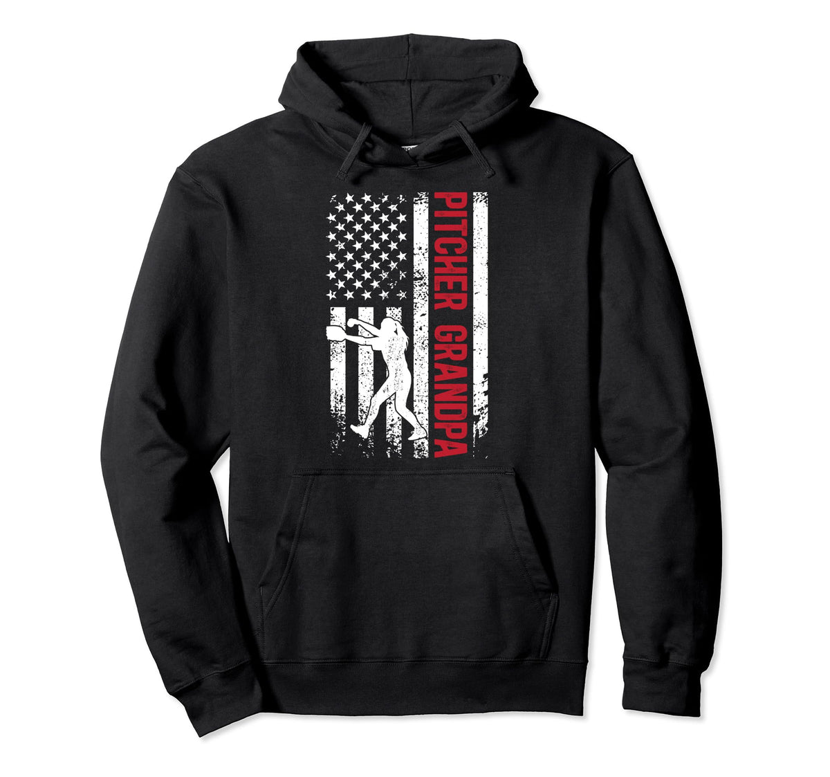Baseball Pitcher Grandpa Baseball Hoodie - Streetwear Style Men Women