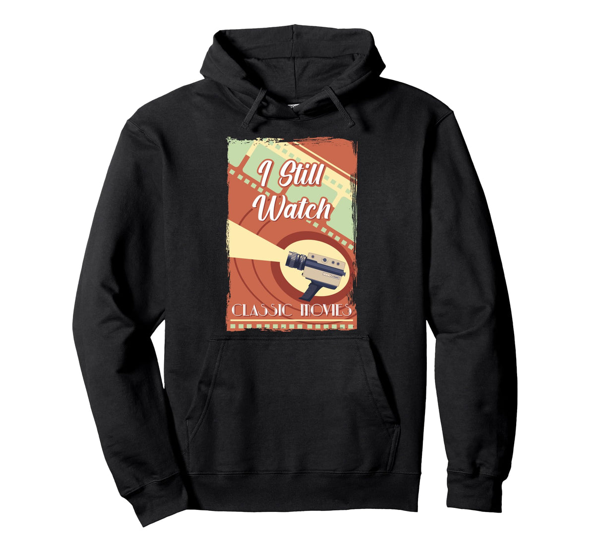 Camera I Still Watch Movies Antique Hoodie - Aesthetic Graphic Unisex