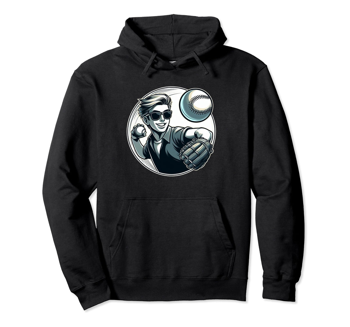 Stylish Baseball Player Brother Fan Hoodie - Streetwear Style for Adults
