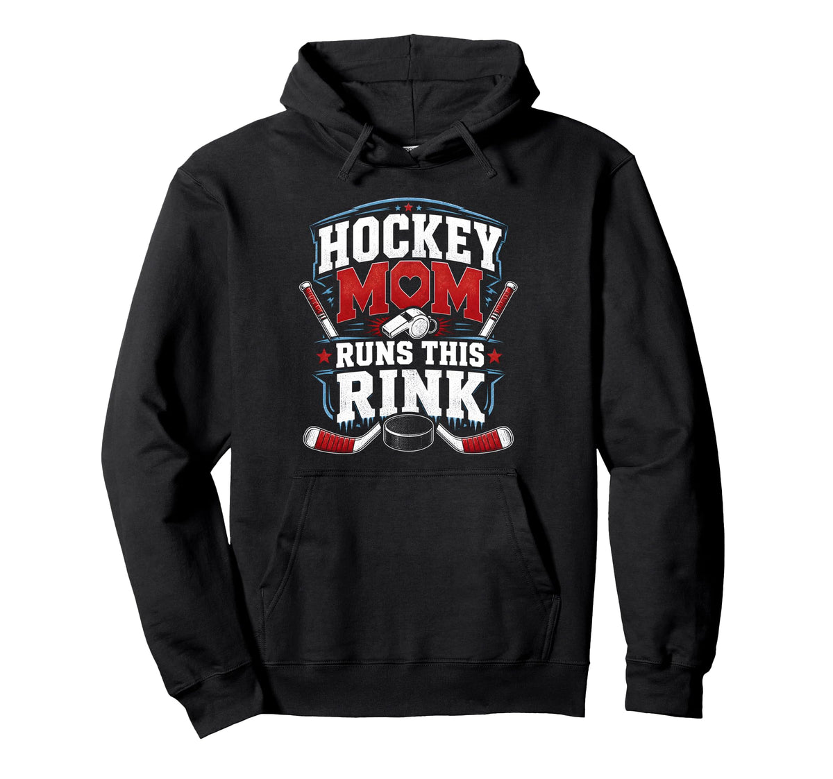 Hockey Mom Runs This Rink Hockey Mom Hoodie - Custom Art Print Unisex