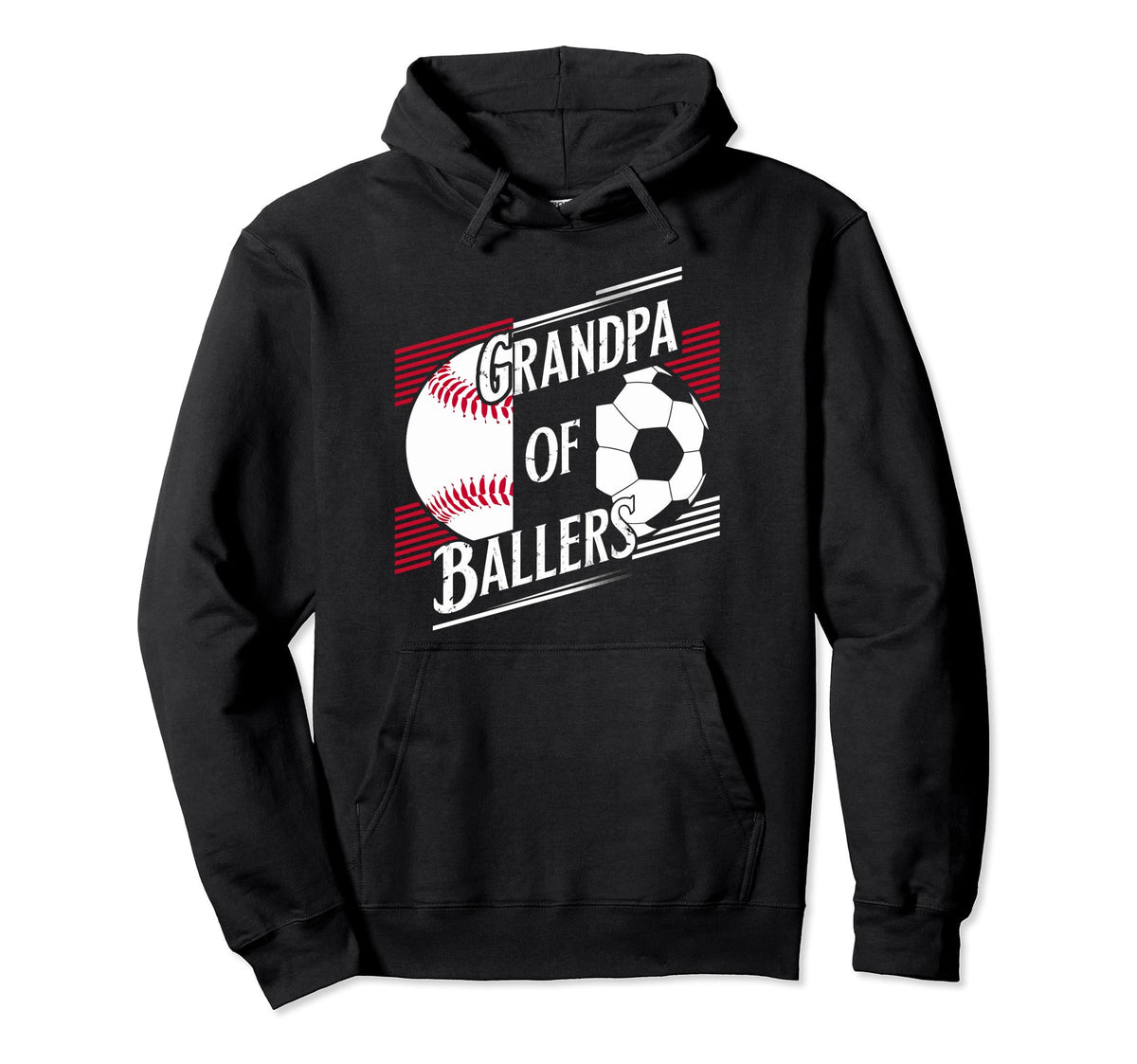 Baseball Grandpa Grandfather Gramps Hoodie - Novelty Apparel Men Women