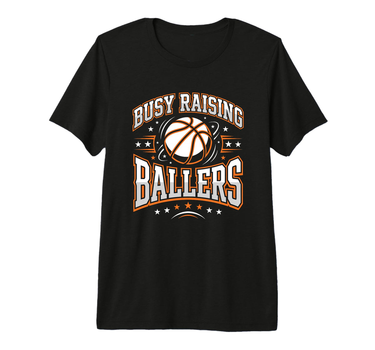 Mens Busy Raising Ballers Basketball Dad T-Shirt - Custom Art Print Unisex