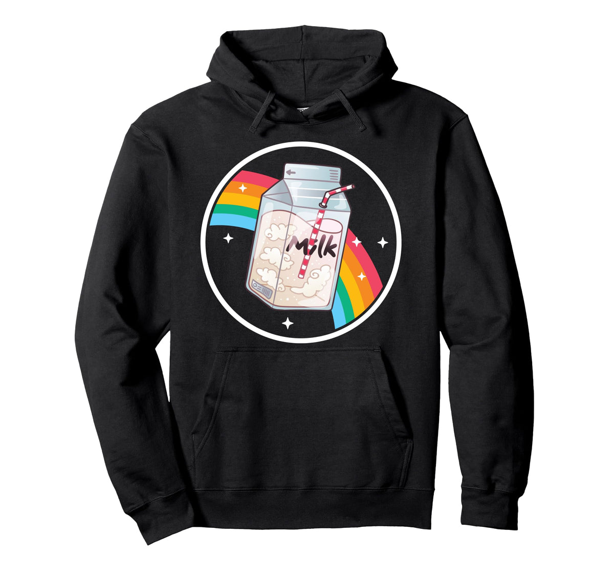 Milk Carton Rainbow Japan Otaku 80S Hoodie - Unique Graphic Men Women